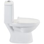 Cera Casino One Piece English Seat with Soft Close Seat Cover in White Colour