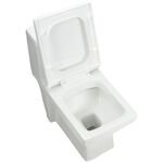 Cera Cona One Piece English Seat with Soft Close Seat Cover in White Colour