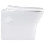 Cera Clipton Neo Wall Hung Seat with Soft Close Seat Cover in White Colour