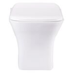 Cera Clipton Neo Wall Hung Seat with Soft Close Seat Cover in White Colour