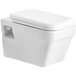 Wall Hung Seat with Soft Close Seat Cover in White Colour