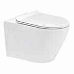 Cera Camel Rimless Wall Hung Seat with Soft Close Seat Cover in White Colour
