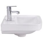 Cera Calvin Wall Hung Wash Basin in White Colour