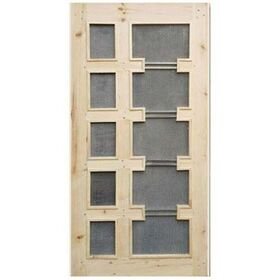 Westerz High Quality and Premium Wood Mesh Door, Double Jali Door Designs by Fresh Air Camp