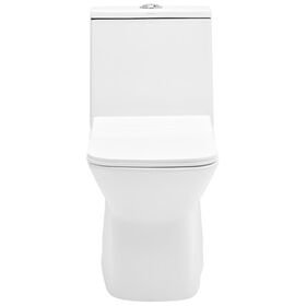 Cera Ceremony One Piece English Seat with Soft Close Seat Cover in White Colour