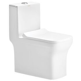 Cera Cattler One Piece English Seat with Soft Close Seat Cover in White Colour