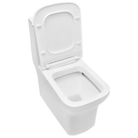 Cera Cattler One Piece English Seat with Soft Close Seat Cover in White Colour