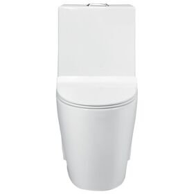Symphonic One Piece English Seat With Soft Close Seat Cover / Premium EWC With Vaccum and Water Saving Mode In White Colour
