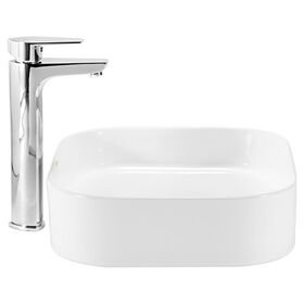 Cera Catmin Table Top Wash Basin in White Colour