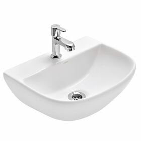 Cera Chuckle Wall Hung Wash Basin in White Colour