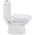 Cera Casino One Piece English Seat with Soft Close Seat Cover in White Colour