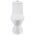 Cera Casino One Piece English Seat with Soft Close Seat Cover in White Colour