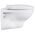 Cera Compact Wall Hung Seat with Soft Close Seat Cover in White Colour