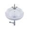 Corner Wall Hung Wash Basin in White Colour