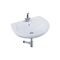 Round Bowl Wall Hung Wash Basin in White Colour