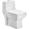 Cera Cona One Piece English Seat with Soft Close Seat Cover in White Colour