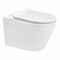 Cera Camel Rimless Wall Hung Seat with Soft Close Seat Cover in White Colour